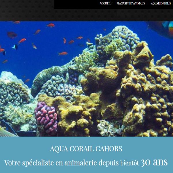 Site internet de l'animalerie Aqua Corail à CAHORS www.aquacorailcahors.com