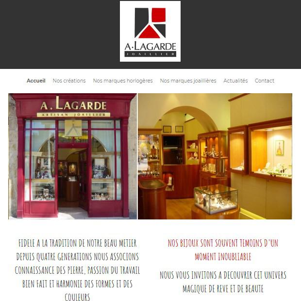Site internet de la bijouterie LAGARDE à CAHORS www.bijouterielagarde.fr