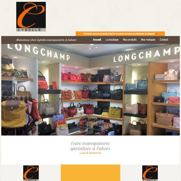 Site internet de la maroquinerie CYBELLE à CAHORS www.cybellecahors.com